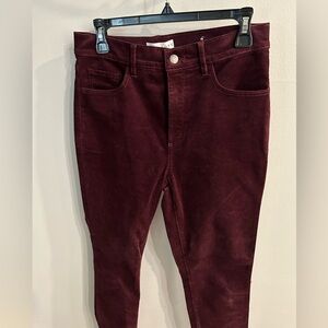 Loft brand women’s crushed corduroy pants
